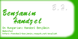 benjamin handzel business card